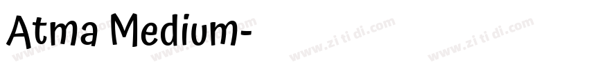 Atma Medium字体转换 Atma Medium字体转换